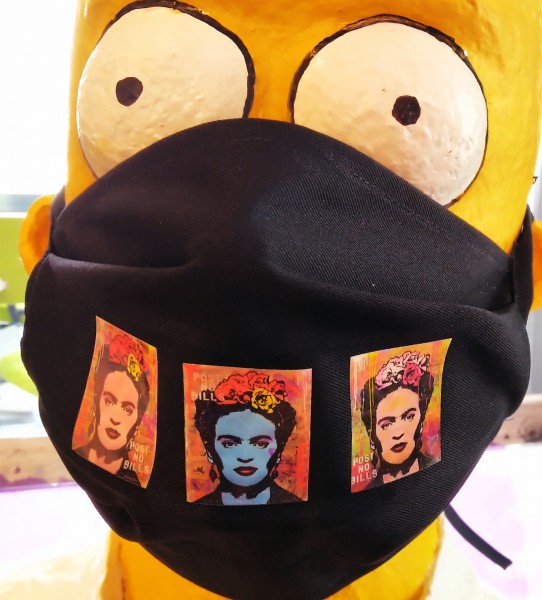 FRIDA KAHLO ATEMMASKE AUS STOFF