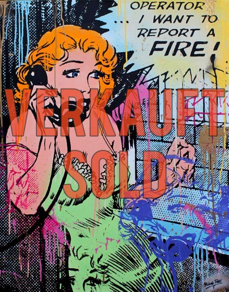 Comic Woman (2015) - LEINWAND - Michel Friess