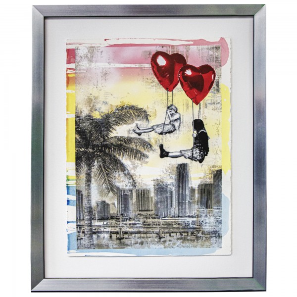 LOVE IS IN THE AIR -MIAMI (2019) UNIKAT - MR. BRAINWASH