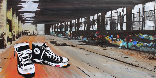 CHUCKS IN THE HALL - Aluminium - Michel Friess