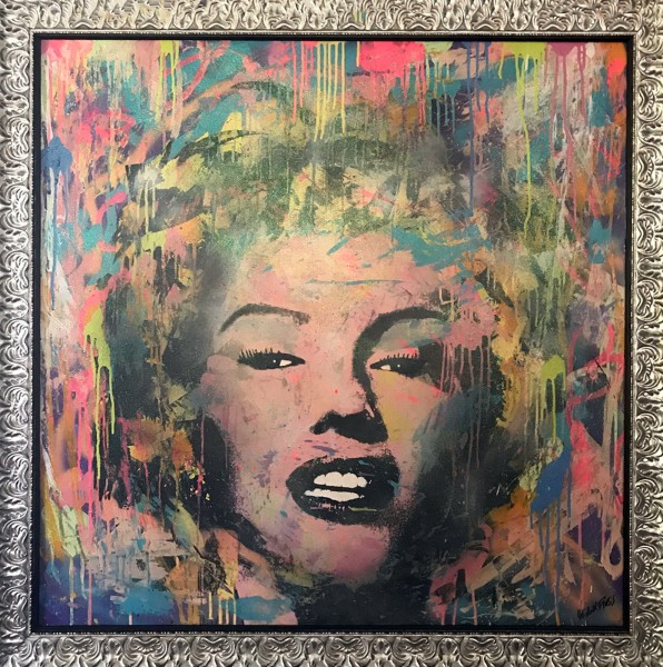 CRAZY COLORED MARILYN - LEINWAND - Michel Friess