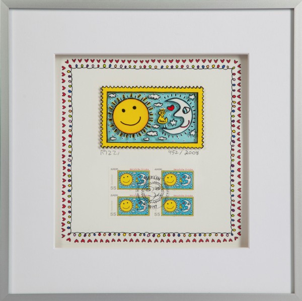 HERZLICHE GRÜSSE BRIEFMARKE (2008) - JAMES RIZZI