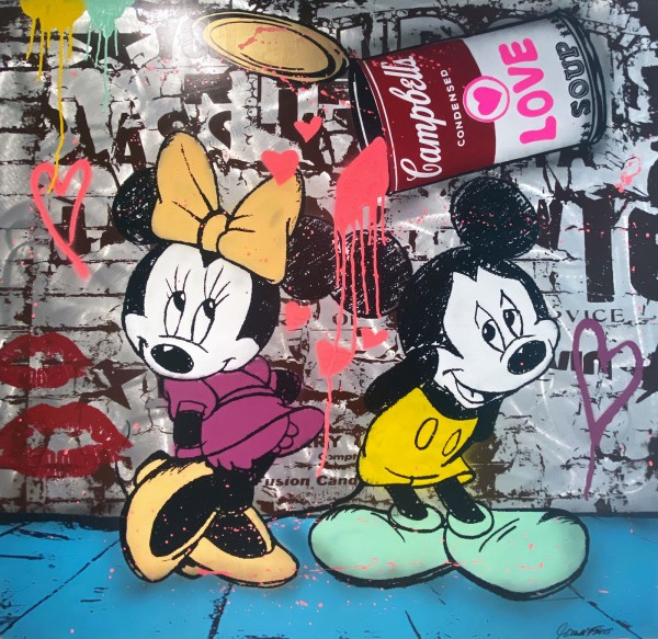 MICKEY & MINNIE LOVE SOUP - ALUMINIUM