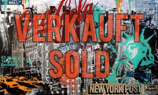 NEW YORK COLLAGE MIX - ALUMINIUM - Michel Friess