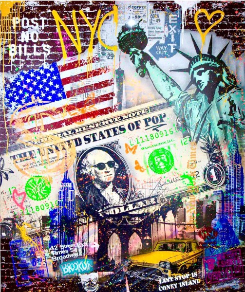 NY BIG POPART DOLLAR II - MICHEL FRIESS