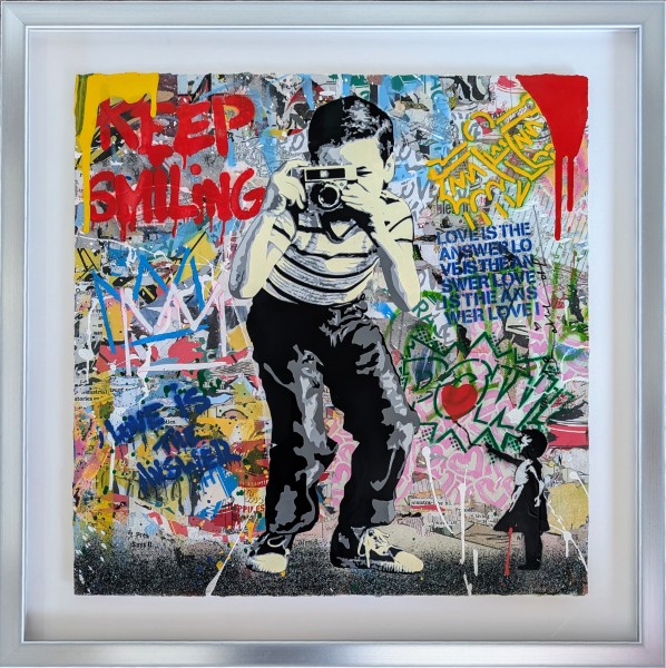 KEEP SMILING (2024) UNIKAT - MR. BRAINWASH